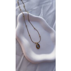 Taşlı Vintage Kolye