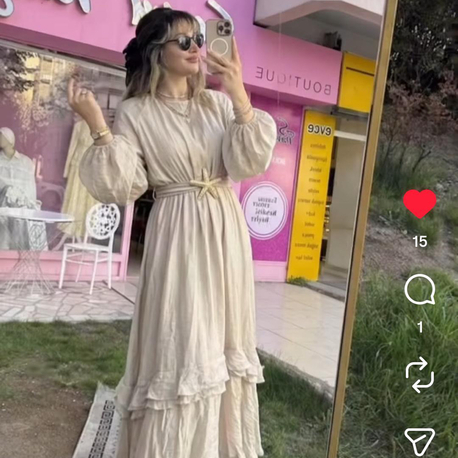 Elbise kemer detaylı 