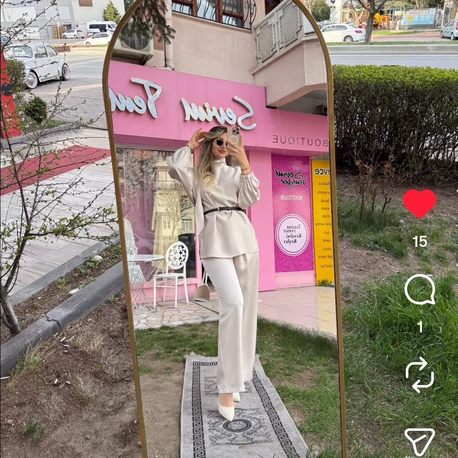 İpek saten ikili takım 