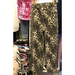 Leopar desen palazzo jean