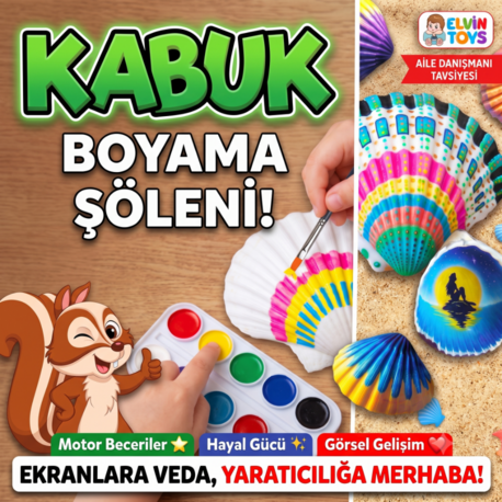 Ekranlara Veda, Yaratıcılığa Merhaba: Deniz Kabuğu Boyama Etkinliği!