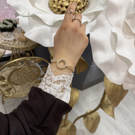 ZİRKON KLASİK MODEL ÇERÇEVELİ BİLEKLİK ✨
