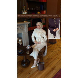 PERİ İKİLİ TAKIM ( BEYAZ&BURGANYA)
