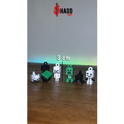 6 Adet Minik Minecraft Figür