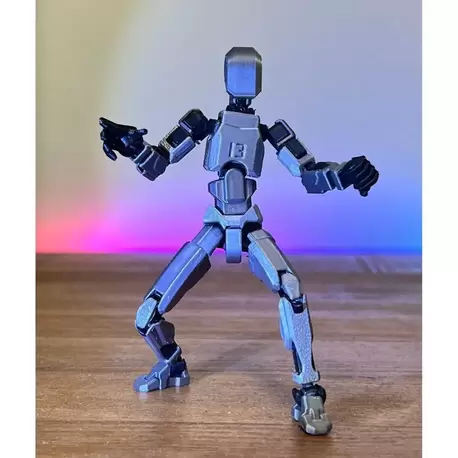 TİTAN TN13 - Eklemli Hareketli Şekil Değiştirme Robotu Figür(GRİ) (SİLAH SETİ DAHİL)