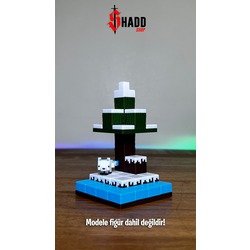Minecraft Kış Ada Modeli - 4x4 Boyutunda