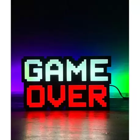 Game Over Aydınlatmalı Tablo- (USB TYPE A ILE ÇALIŞMAKTADIR)