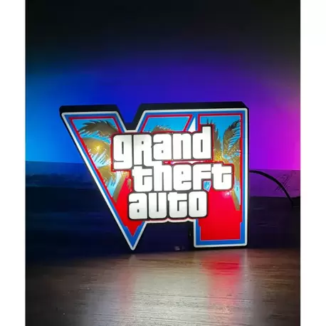 GTA 6 Aydınlatmalı Tablo (USB Type A ile çalışmaktadır.)