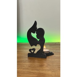 Anne-Çocuk Temalı Mumluk Dekoratif Obje