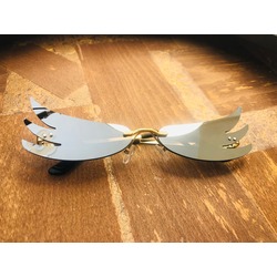 Wolf Flame Silver Mirror