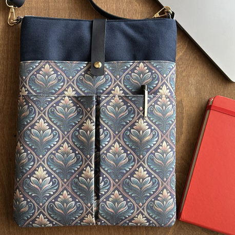 Özel Tasarım El Yapımı Cepli Kılıf Çanta, Tablet Kılıfı, Kitap Kılıfı, Organizer Çanta