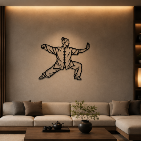 Shan Club | Tai Chi Flow – Ahşap Duvar Dekoru