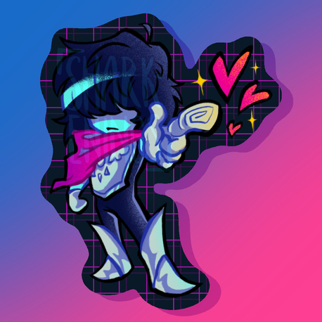 DELTARUNE KRIS STICKER