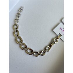 Ortası sıralı zirkon taşlı künye silver 