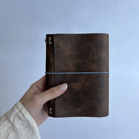 A6 Açık Kahve Trifold