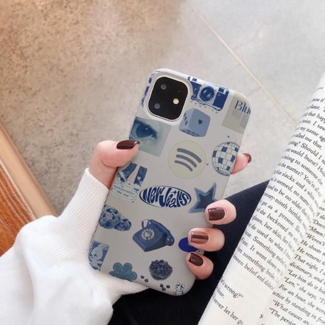Vintage Blue Aesthetic Case ✨