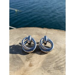 Çelik silver VİP küpe 