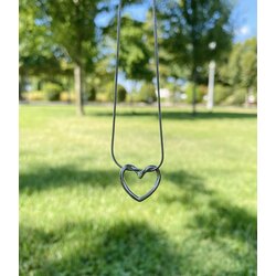 Çelik silver love kolye