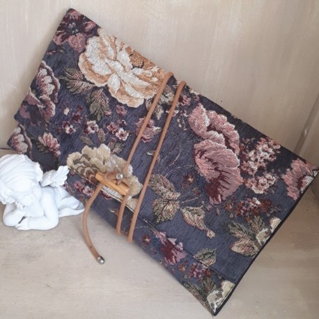 Goblen çanta clutch
