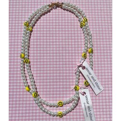 smiley pearl necklace✨