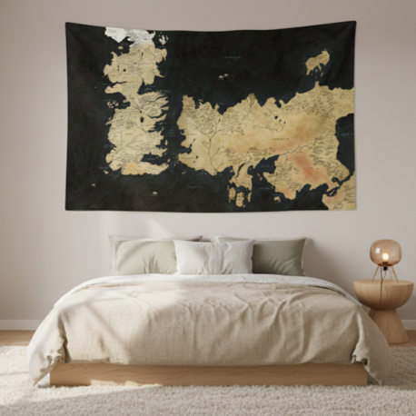 Game Of Thrones Map Duvar Örtüsü