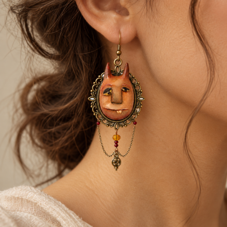 Tamrooz Div Earrings (pair)