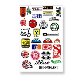 Stiker JDM 3 Temalı 28 Adet 