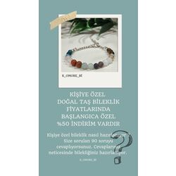 kişiye Özel doğal taş bileklik 
