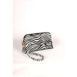 BagMolly El Çantası Orta Boy Telefon Çantası Zebra Desenli