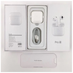  Airpods Pro 4 Bluetooth Kulaklık (ANDROİD & İOS) Beyaz PRO4