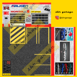 JDM GARAGE Classic rengi tasarım dosyaları 