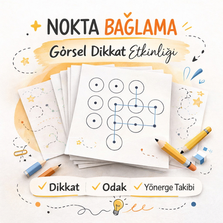 Nokta Bağlama- Görsel Dikkat | 6-9 Yaş