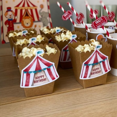 Karnaval Popcorn Kutusu 6'lı