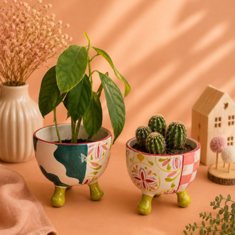 Dekoratif Çiçek Saksı