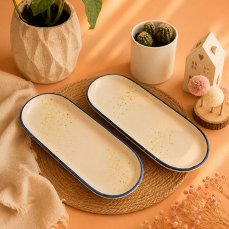 Seramik Oval Tabak