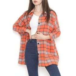 Ekoseli Oversize Oduncu Gömlek