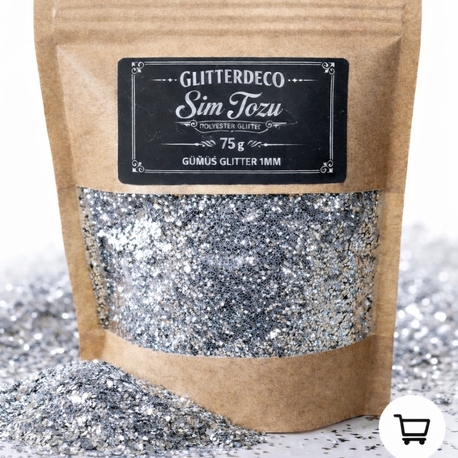 Gümüş Glitter 1mm