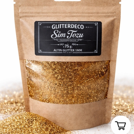 Antik Altın Glitter ince 
