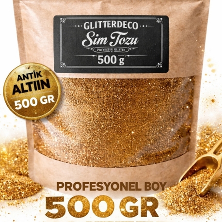 500 gr Antik Altın Sim Tozu 