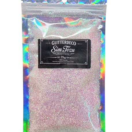 Sedefli Beyaz Glitter ince 