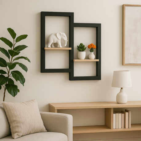 "Twins Frame" Çift Panelli Duvar Rafı
