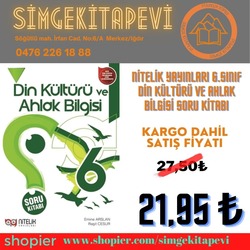 NİTELİK YAYINLARI 6.SINIF DİN KÜLTÜRÜ VE AHLAK BİLGİSİ SORU KİTABI