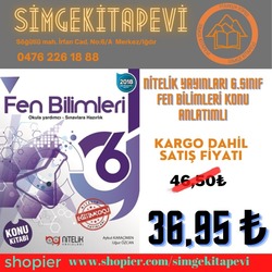NİTELİK YAYINLARI 6.SINIF FEN BİLİMLERİ KONU ANLATIMLI