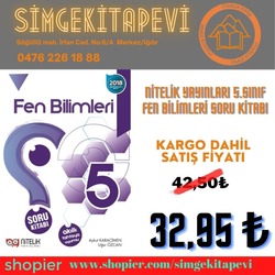 NİTELİK YAYINLARI 5.SINIF FEN BİLİMLERİ SORU KİTABI