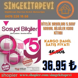 NİTELİK YAYINLARI 5.SINIF SOSYAL BİLGİLER KONU KİTABI