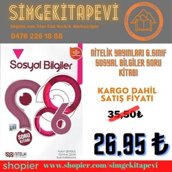 NİTELİK YAYINLARI 6.SINIF SOSYAL BİLGİLER SORU KİTABI