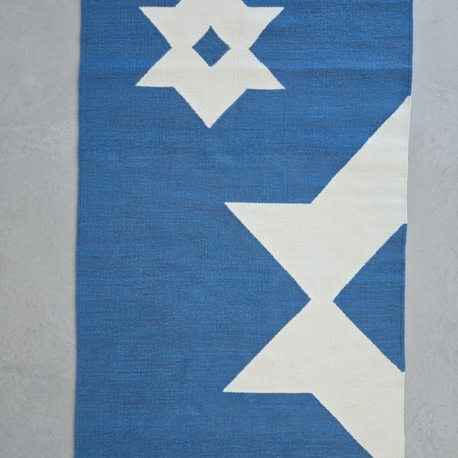Yıldız El Dokuma Yün Kilim (Star Hand-woven Wool Kilim Rug)