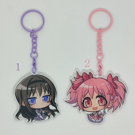 Madoka Magica Tekli Akrilik Anahtarlık