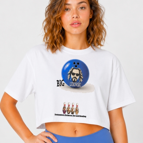 BİG LEBOWSKİ BEYAZ CROP 