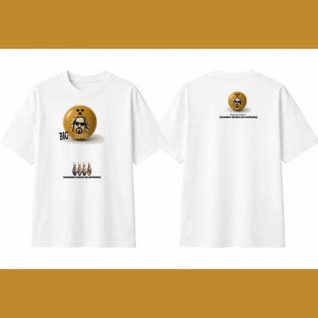 BIG LEBOWSKİ OVERSIZE ARŞİV SERİSİ (KALIN KUMAŞ) BEYAZ T-SHİRT